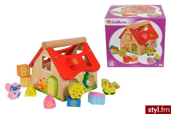 Eichorn Drewniany Domek Kształtów 100002098 - Dziecko