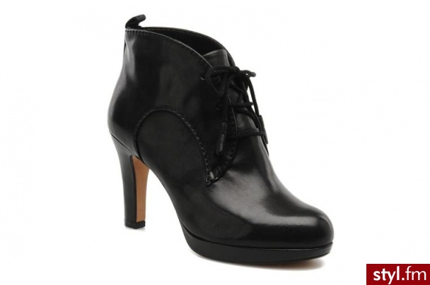 Clarks PÓŁBUTY I BOTKI KENDRA APPLE BY CLARKS (Czarny) - Botki Buty Moda
