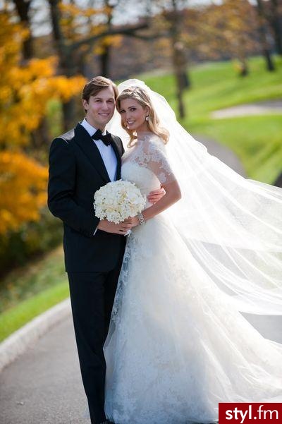 Ivanka Trump w sukni od Very Wang. - Suknie ślubne Ślub Moda
