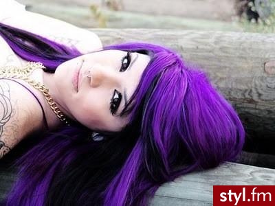 Kolorowe EMO Alternatywne Długie Fryzury