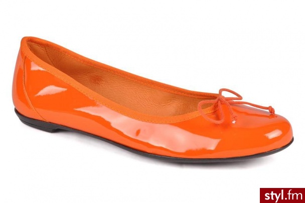 Valensi Balerinki Vega (Pomarańczowy) - Balerinki Buty Moda