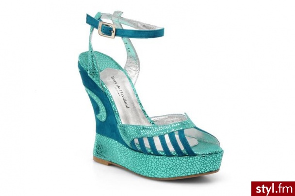 Terry de Havilland SANDAŁY MARGAUX BY TERRY DE HAVILLAND (Niebieski) - Sandały Buty Moda
