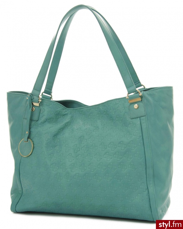 Guess LUXE MY G'S LARGE HOBO BAG TURQUOISE - Torebki na co dzień Torebki Moda