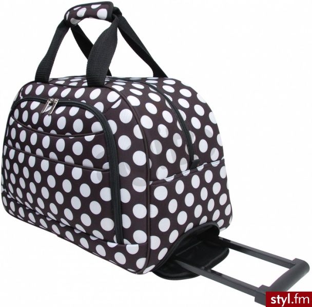 Corvet Torba podróżna na kółkach TB 1507-82 grochy - Sportowe Buty Moda