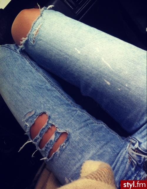 Jeansy Spodnie Moda