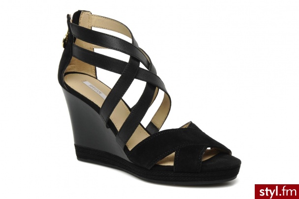 Geox Sandały D SIBILLA S. S (Czarny) - Sandały Buty Moda