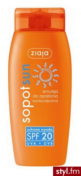 Ziaja Sopot Sun Emulsja do opalania wodoodporna SPF20 150 ml - Emu Buty Moda