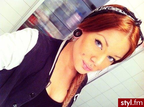 Warkocz - Rude Upięcie Proste z grzywką Na co dzień Długie Fryzury