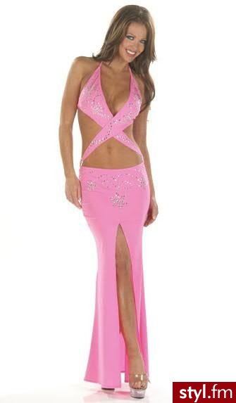 pink sukienki - Pozostałe Ciuchy Moda