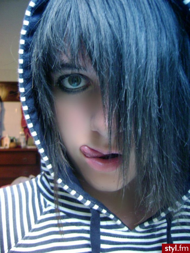 EMO Alternatywne Średnie Fryzury