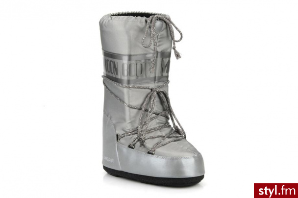 Moon Boot Kozaki Iridescent Srebrny - Pozostałe Buty Moda