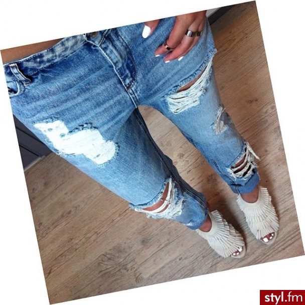 Jeansy Spodnie Moda