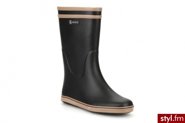 Aigle PÓŁBUTY I BOTKI MALOUINE BY AIGLE (Czarny) - Botki Buty Moda