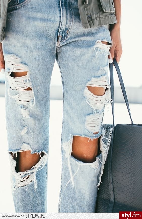 Jeansy Spodnie Moda
