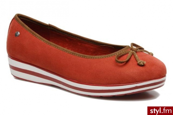 Dockers Balerinki Roujine (Czerwony) - Balerinki Buty Moda