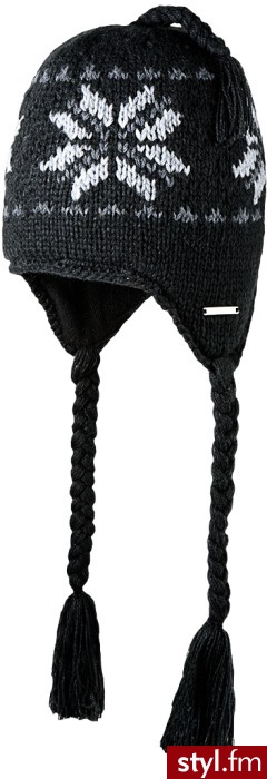 Barts czapka Nordic Inka (Black) - Nakrycia głowy Dodatki Moda