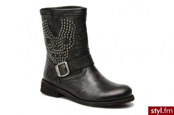 Felmini Półbuty i botki Folly by (Czarny) - Botki Buty Moda