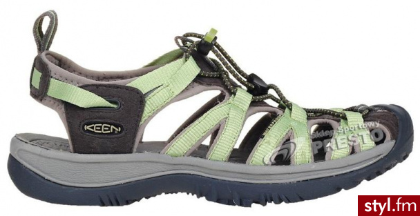 Sandały damskie Whisper Keen - zielono-szary - Sandały Buty Moda