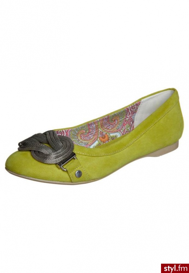 Anna Field Baleriny żółty - Balerinki Buty Moda
