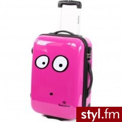 Saxoline WALIZKA MY EYES FUCHSIA MAŁA 55CM (1185H0.17.59) - Torby podróżne Torebki Moda