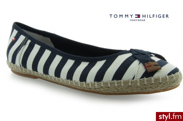 Tommy Hilfiger BALERINKI ELISABETTA 1 B CORE NAVY STARFISH - Balerinki Buty Moda