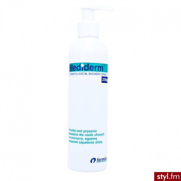MEDIDERM Shower Formula Emulsja pod prysznic na łuszczyca egzema atopowe zapalenie skóry 25 0g - Emu Buty Moda