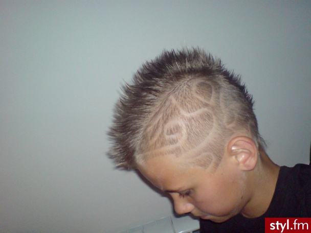 Wzorek SZALONY ;). Hehe po wakacjach - Punk Rock Alternatywne Średnie Fryzury
