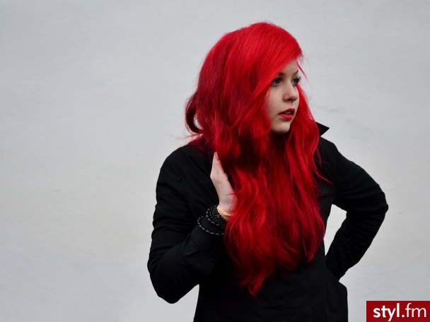 Kolorowe EMO Alternatywne Długie Fryzury