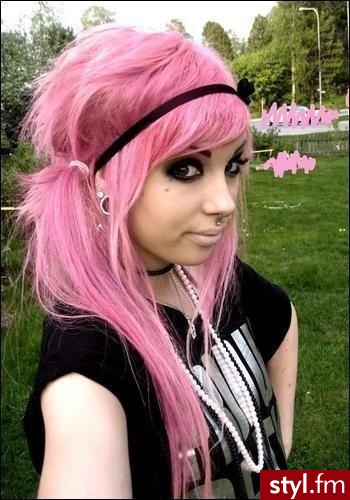 Emo girl - EMO Alternatywne Średnie Fryzury