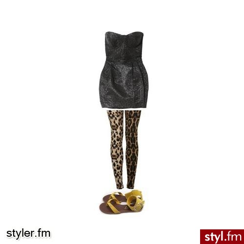 na imprezę. leginsy w panterkę dodają trochę / arr. / - Styler