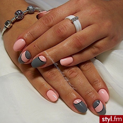 manicure hybrydowy - Migdałki Żelami Naturalne Paznokcie