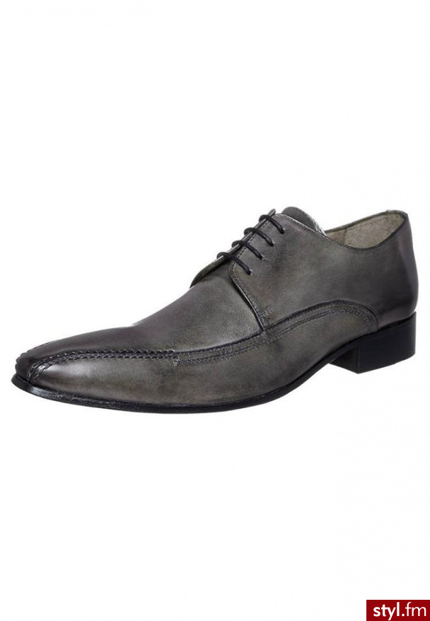 Brett & Sons Oksfordki szary (3527) - Pozostałe Buty Moda
