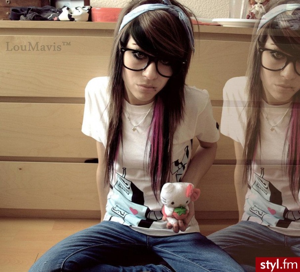 EMO Alternatywne Średnie Fryzury