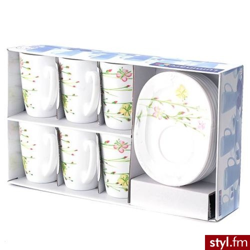 Luminarc Vegetal Spirit serwis kawowy 12cz. 5896 - Pozostałe Biżuteria Moda