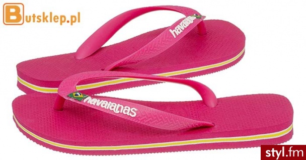 HAVAIANAS BUTY BRASIL LOGO FUCSIA 4110850-0209 - Klapki Buty Moda