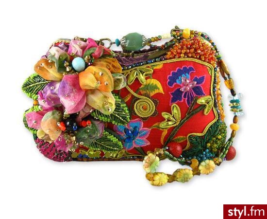 Kolorowa torebeczka o nazwie \'Kwieciste Lato\' zaprojektowała Mary Frances i chce za nią 226$ - Pozostałe Torebki Moda