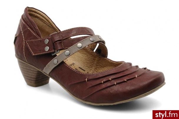 Mustang shoes CZÓŁENKA AJELLA BY (Bordowy) - Czółenka Buty Moda