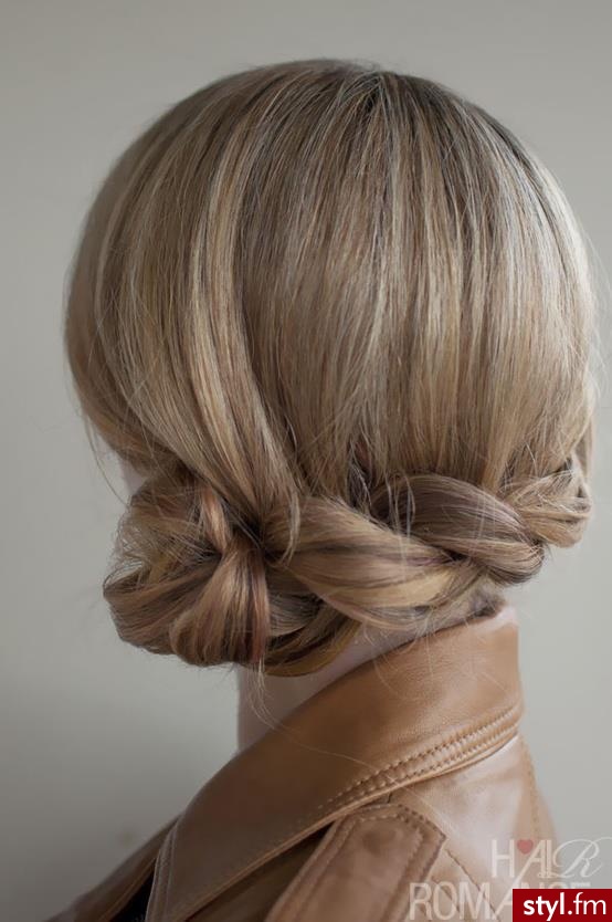 Blond Upięcie Proste Na co dzień Średnie Fryzury