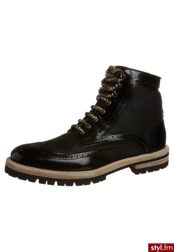 Attilio Giusti Leombruni Botki sznurowane czarny (D701022TGK1457) - Botki Buty Moda