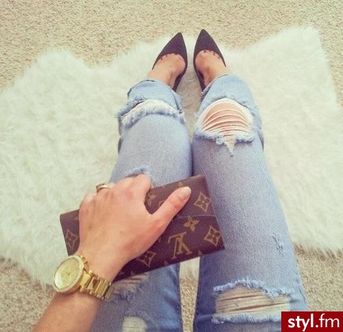 Jeansy Spodnie Moda