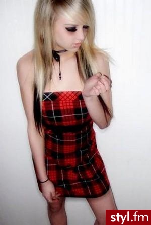 EMO Alternatywne Średnie Fryzury