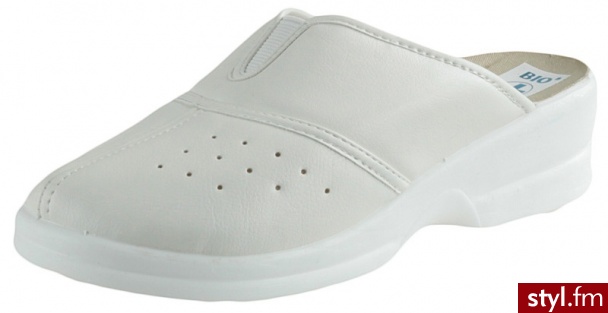 Adanex Klapki 16717 Białe - Klapki Buty Moda