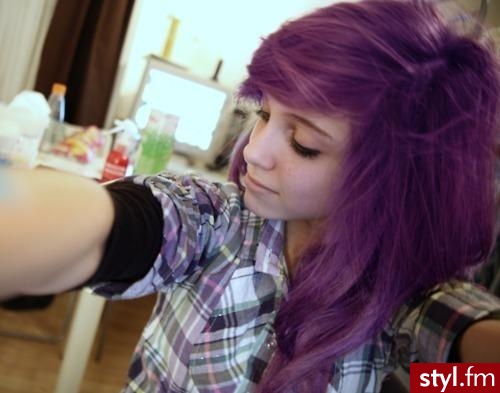 EMO Alternatywne Średnie Fryzury