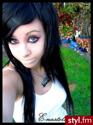 EMO Alternatywne Średnie Fryzury