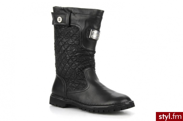 Guess PÓŁBUTY I BOTKI JUNEBUG BY GUESS (Czarny) - Botki Buty Moda