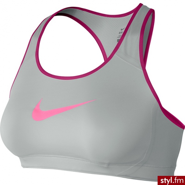 Nike BIUSTONOSZ SPORTOWY SHAPE BRA LARGE SWOOSH (419414-062) - Biustonosze Bielizna Moda