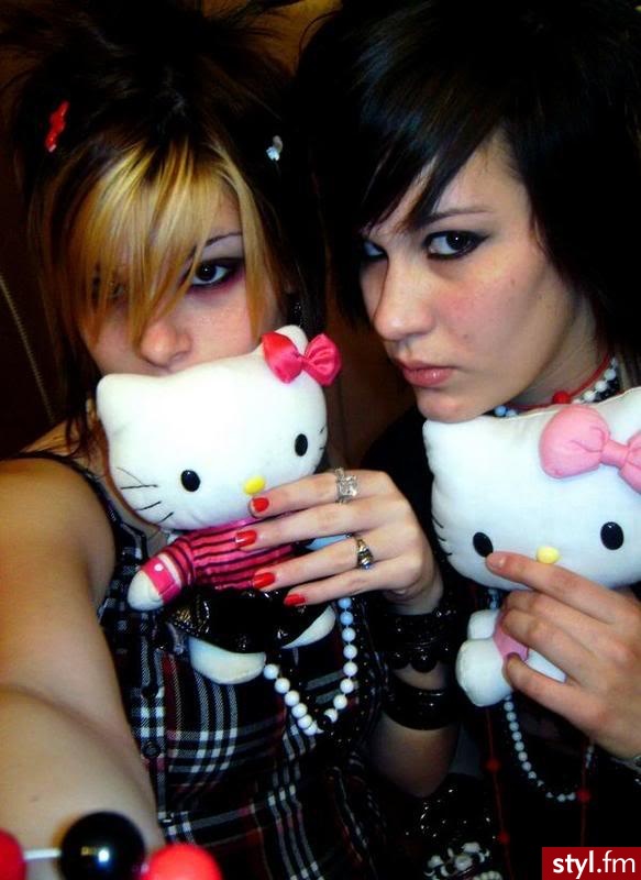 EMO Alternatywne Średnie Fryzury