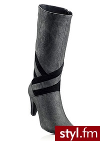 Bonprix Kozaki czarny 909727_25191 - Kozaki Buty Moda