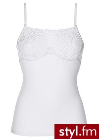 Bonprix Koszulka z biustonoszem  967189_23889 - Halki i koszulki Bielizna Moda