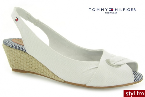 Tommy Hilfiger CASSIE 5A WHITE - Koturny Buty Moda